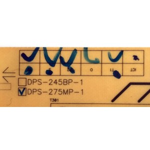 FUENTE DE PODER / SONY 1-857-093-41 / DPS-275MP-1 / DPS-275MP-1 A / 185709341 / PARTE SUSTITUTA DPS-275MP A / 1-857-093-21 / PANEL´S LTZ460HB10 / LTY460HB10 / MODELO KDL-46S4100